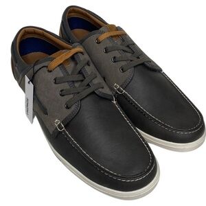 Sonoma Royce Classic Boat Shoes (Size:13, Color:Gray/Brown/White)